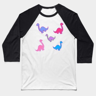 Multicolored dinosaurs for creativity Baseball T-Shirt